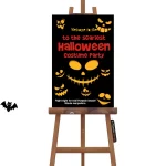 Welcome Sign Board- Halloween Party | Design Code : 7027