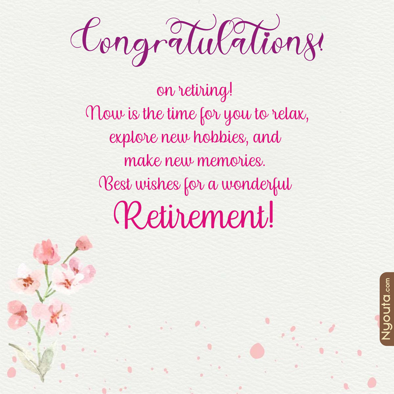 Retirement Wishes – 20