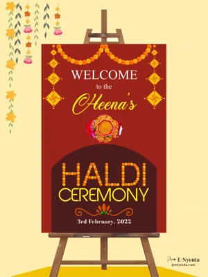 Haldi Ceremony Signages