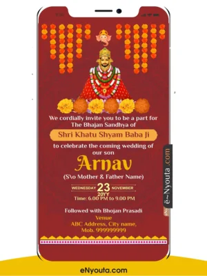 Shyam Jagran Invitation