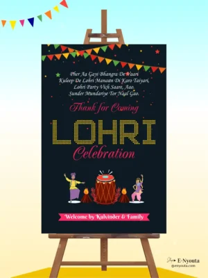 Lohri Party Signages
